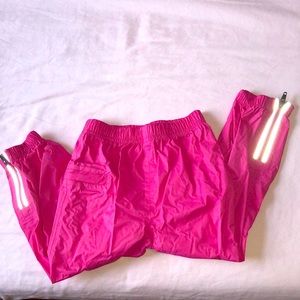 Hanna Andersson Girl Size 3 Rain Pants Bright Pink Water Resistant Like New